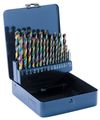 D2140 Cobalt Drill Bit Set 29 Piece 16 In To 1 2 135 Degrees Cutting Angle Straight Shank For Alloy Steel 