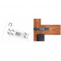 Zinc Alloy Password Latch Lock Combination Slide 4 Digit Combi Bolt For Garage Fence Shed White