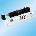 Zinc Alloy Password Latch Lock Combination Slide 4 Digit Combi Bolt For Garage Fence Shed White