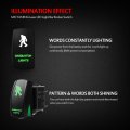 Mictuning 5pin Bigfoot Rocker Switch On-off Led Light 20a 12v Green