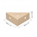 Uxcell 10pcs Angle Corner Brackets 38mm X Cold Rolled Steel Braces Joining Support With Screws For Desk Bed Edge Khaki