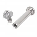 Uxcell 8mmx42mm Hex Socket Cap Head Screw Bolt Sleeve Barrel Connector Nut 10pcs
