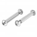Uxcell 8mmx42mm Hex Socket Cap Head Screw Bolt Sleeve Barrel Connector Nut 10pcs