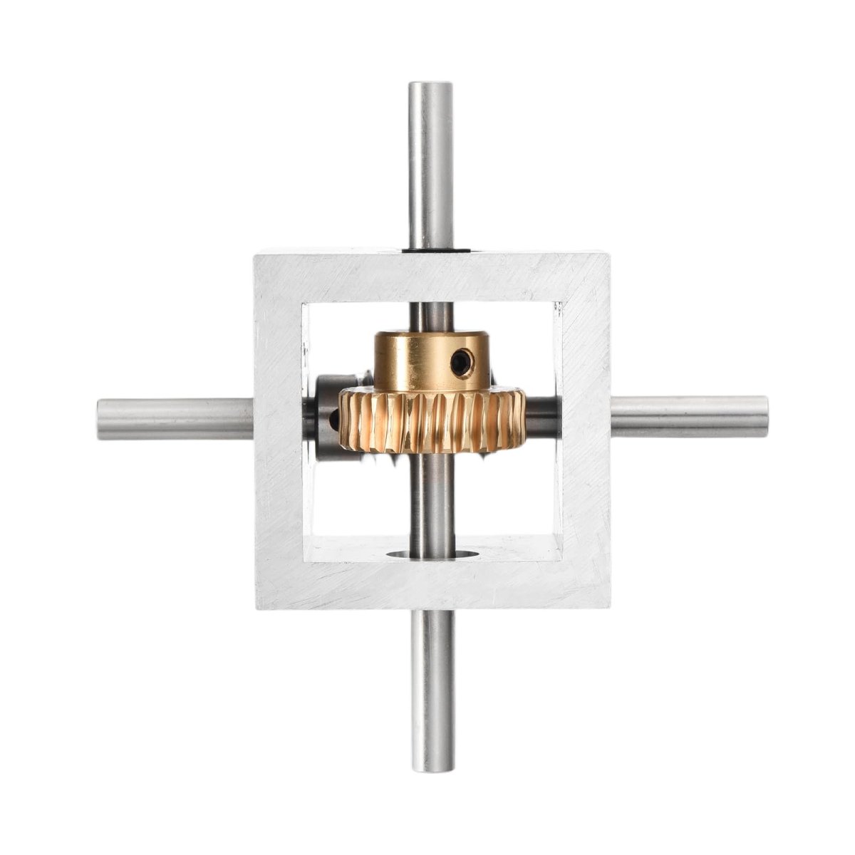 Gear Box 90 Degree Right Angle Wormbox 1 30 Reduction Gearbox Module Teeth Gear Aluminum Frame Simple Mechanical Diy With 8mm