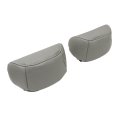 Secos Replacement Leather Front Seat Headrest Cover Gray For Toyota Sequoia Tundra 2000 2001 2002 2003 2004 2005 2006 2007 