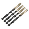 4pcs Straight Shank Twist Drill Bits 8 5mm Gold Titanium Black Nitride Coated High Speed Steel Hss 4341 With For Stainless 