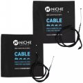 Niche Push Pull Throttle Cable Set For Honda Cmx250c Cmx250cd Cmx250c2 Cmx450 17910-mb1 17920-393-000