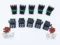 Cnkf 5 Sets Gm Haltech Map 3 Pin Way Male And Female Weatherpack Plug Waterproof Auto Wire Connectors 12020829 12020827