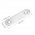 Uxcell Repair Plate 60mm X 16mm Flat Fixing Mending Bracket Connector With Screws 30 Pcs