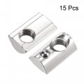 Uxcell M8 T Slot Nuts Roll In Spring T-nut With Ball Carbon Steel For 4040 Series Aluminum Extrusion Profile Rail 8mm 15pcs