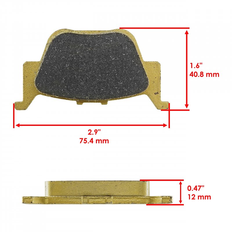 Front Brake Discs With And Rear Pads For Honda Rincon 680 2006 2023 5 Piece Kit Includes Sintered