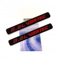 Yoaoo 2x Oem 6 2l Vortec Hood 2 L Emblems Engine Badge 3d Silverado Z71 Gmc Sierra Black Red