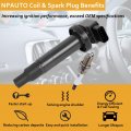 Ignition Coil Pack Spark Plugs Fit For 1 5 L4 Scion Xb Xa Toyota Echo Prius C Yaris 2001 2002 2003 2004 2005 2006 2007 2008