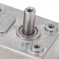 Dc Worm Gear Motor Zinc Alloy Shell Cw Ccw Easy Installation 12v Single Shaft For Label Printer 160rpm
