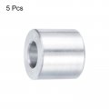 Uxcell 5pcs Aluminum Spacer 3 8 Bore X 4 Od 5 Length Screw Standoff Bushing Plain Finish Round Metal For Id Screws Bolts And