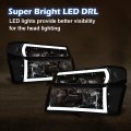 G-plus Led Drl Headlights Compatible With 2004-2012 Chevy Colorado Gmc Canyon 2006 Isuzu I-280 I-350 2007-2008 I-290 I-370