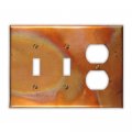 Flamed Copper 2 Toggle 1 Duplex Wallplate 