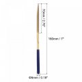 Uxcell Diamond Needle Files 5mm X 180mm Titanium Coated Triangle Hand Tool With Tpu Handle For Metal Stone Wood 5pcs