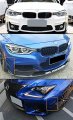 Universal 4 Pcs Set Real Carbon Fiber Bumper Fender Body Side Canards Shark Fins Splitters Valance