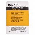Niche Brake Pad Kit For Honda Pioneer 1000 1000-5 06451-hl4-a01 06452-hl4-a01 Front Rear Semi-metallic