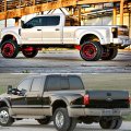 Nslumo Wheel Fender Side Marker Lights For 1999-2010 F-ord F350 F450 Double Amber Red Trunk Bed Markers 48 Smd Smoked Lens