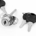 Uxcell Home Office Sliding Door Cabinet Drawer Showcase Plunger Lock 2pcs