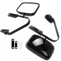 Ocpty Black Driver Side And Passenger View Mirror Smooth With Manual Adjustment Fold Non-heated Compatible For 1984-1990 Ford