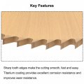 Uxcell Circular Saw Blade 63mm 2-1 2 Dia 1 5mm Thick 72 Tooth M35 Cobalt High Speed Steel Titanium Coated Milling Cutter With
