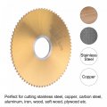 Uxcell Circular Saw Blade 63mm 2-1 2 Dia 1 5mm Thick 72 Tooth M35 Cobalt High Speed Steel Titanium Coated Milling Cutter With