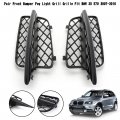 Topteng Car Front Bumper Fog Light Grill Cover Pair Grille Fits For Bmw X5 E70 2007-2010 51117159593 51117159594