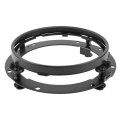 Black Motorcycle Led Headlight Mounting Bracket 7 Inches Trim Ring For Glide Enhance Visibility And 