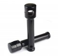 Smt- Hbs012-iv Smooth Black Straight0 Rise 1 4 1 25 Mount Handlebar Risers Compatible With Motorcycle B07qrvy9lg