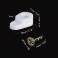 Uxcell Glass Retainer Clips Kit 11mmx20mm Cabinet Door Plastic Mirrors Holder For 3mm With Screws 100pcs