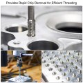 Uxcell Machine Tap 9 64-40 Un Thread 2b High Speed Steel Screw Taps Threading Tapping Tool