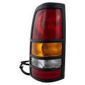 Tail Light Assembly For Chevy Silverado 3500 2001 2002 2003 Driver Side Black Housing With Amber Clear Red Lens Fleetside 