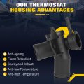 Ocpty Thermostat Housing Fit For Nissan Altima 2007-2013 For Maxima 2009-2015 Engine Coolant Assembly Replaces 21501-9ha0a