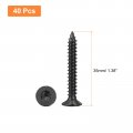 Uxcell 40pcs Flat Head Torx Screws M5 X 35mm 304 Stainless Steel Countersunk Self Tapping Anti-theft Wood Tamper Resistant Fit