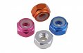 Dkeke 50pcs M3 M4 M5 M6 Silver Black Deepblue Lightblue Gold Red Purple Green Anodized Colourful Aluminum Flange Nylon Insert