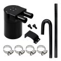 Reservior Oil Catch Can For Bmw N54 335 With Silicone Radiator Hose Separator Black 0 75 Inch 19mm Aluminum Alloy 