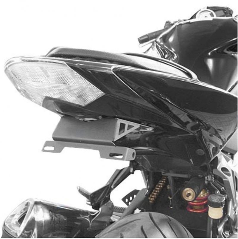 Hotbodies Racing 60801-1001 Gloss Black Abs License Plate Tag Bracket
