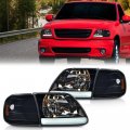 G-plus Strip Led Drl Style Headlights Compatible With 1997-2002 Ford Expedition 1998-2004 F150 1997-1999 F250 Driver And