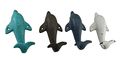 Cast Iron Decorative Wall Hooks 33269 4 Piece Distressed Finish Dolphin Hook Set 3 5 X 6 25 2 Inches Multicolored
