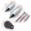 Chrome Spike Frame Sliders Crash Protectors For 2007 2008 Kawasaki Ninja Zx 6r Billet Aluminum Pair Mt290 033 Cd