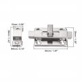 Uxcell Sliding Lock Barrel Bolt 2-inch Stainless Steel Door Latch
