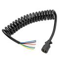 Bargman 54006-044 Connector Coiled 7-way Molded Trailer End 8 