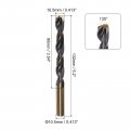 Uxcell 6pcs Jobber Drill Bits 10 5mm Black Nitride Gold Titanium Coated 4341 High Speed Steel Hss 135 Degree Split Point Twist
