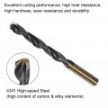 Uxcell 6pcs Jobber Drill Bits 10 5mm Black Nitride Gold Titanium Coated 4341 High Speed Steel Hss 135 Degree Split Point Twist