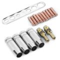 17pcsset Welding Torch Nozzle Kit 0 8mm Contact Tips Mig Mag Holder Fit For Binzel 15ak High Performance
