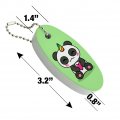 Graphics More Cute Kawaii Unicorn Panda Holding Heart Floating Keychain Oval Foam Fishing Boat Buoy Key Float