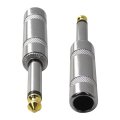 10pcs 6 35mm Audio Connectors Mono Ts Heavy Duty Male Speaker Guitar Cable Plug Jack